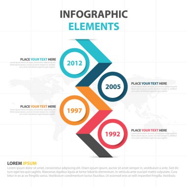 İş Infographic zaman çizelgesi işlem şablonu, renkli afiş metin kutusu desgin sunu, sunum için iş akışı diyagramı çizmek için