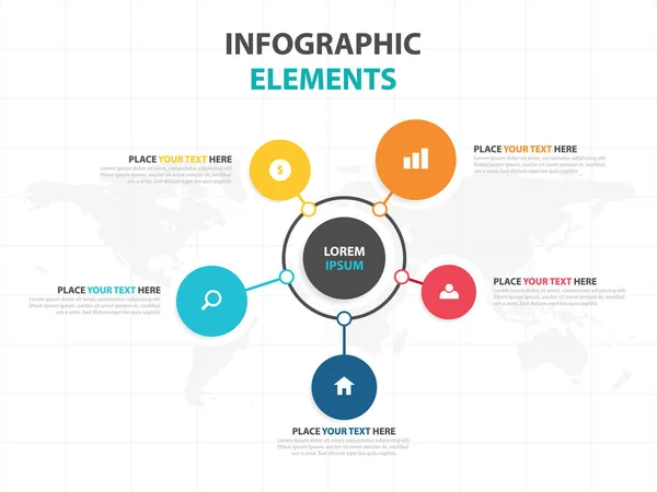 Business-Infografik Timeline Prozess Vorlage, bunte Banner Textfeld Desgin für die Präsentation, Präsentation für Workflow-Diagramm-Design — Stockvektor