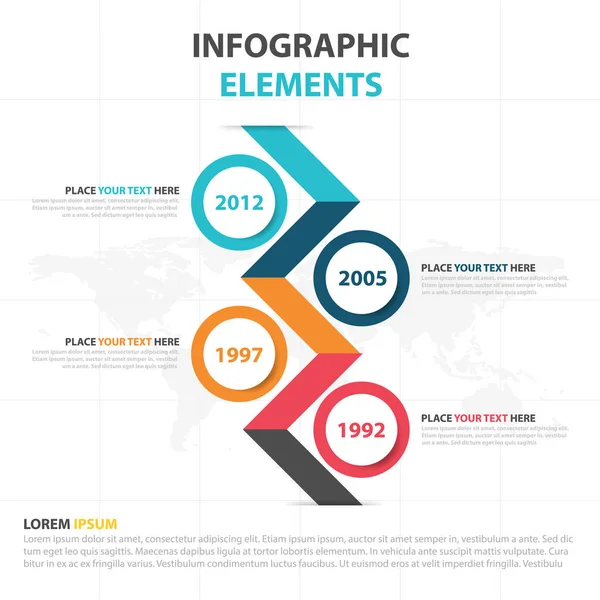 İş Infographic zaman çizelgesi işlem şablonu, renkli afiş metin kutusu desgin sunu, sunum için iş akışı diyagramı çizmek için