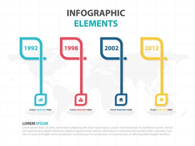 İş Infographic zaman çizelgesi işlem şablonu, renkli afiş metin kutusu desgin sunu, sunum için iş akışı diyagramı çizmek için