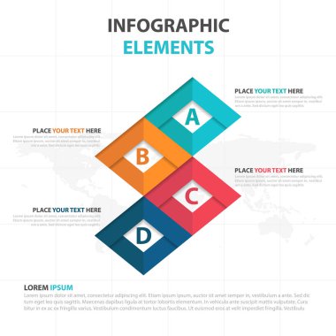 İş Infographic zaman çizelgesi işlem şablonu, renkli afiş metin kutusu desgin sunu, sunum için iş akışı diyagramı çizmek için