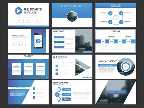İş tanıtımı Infographic öğeleri şablon kümesi, yıllık rapor kurumsal yatay broşür tasarım şablonu