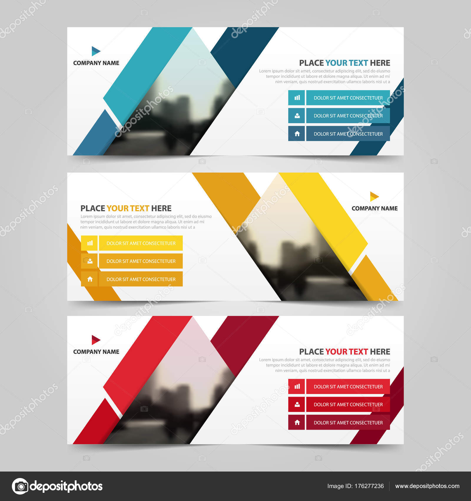 corporate business banner template horizontal advertising business banner layout