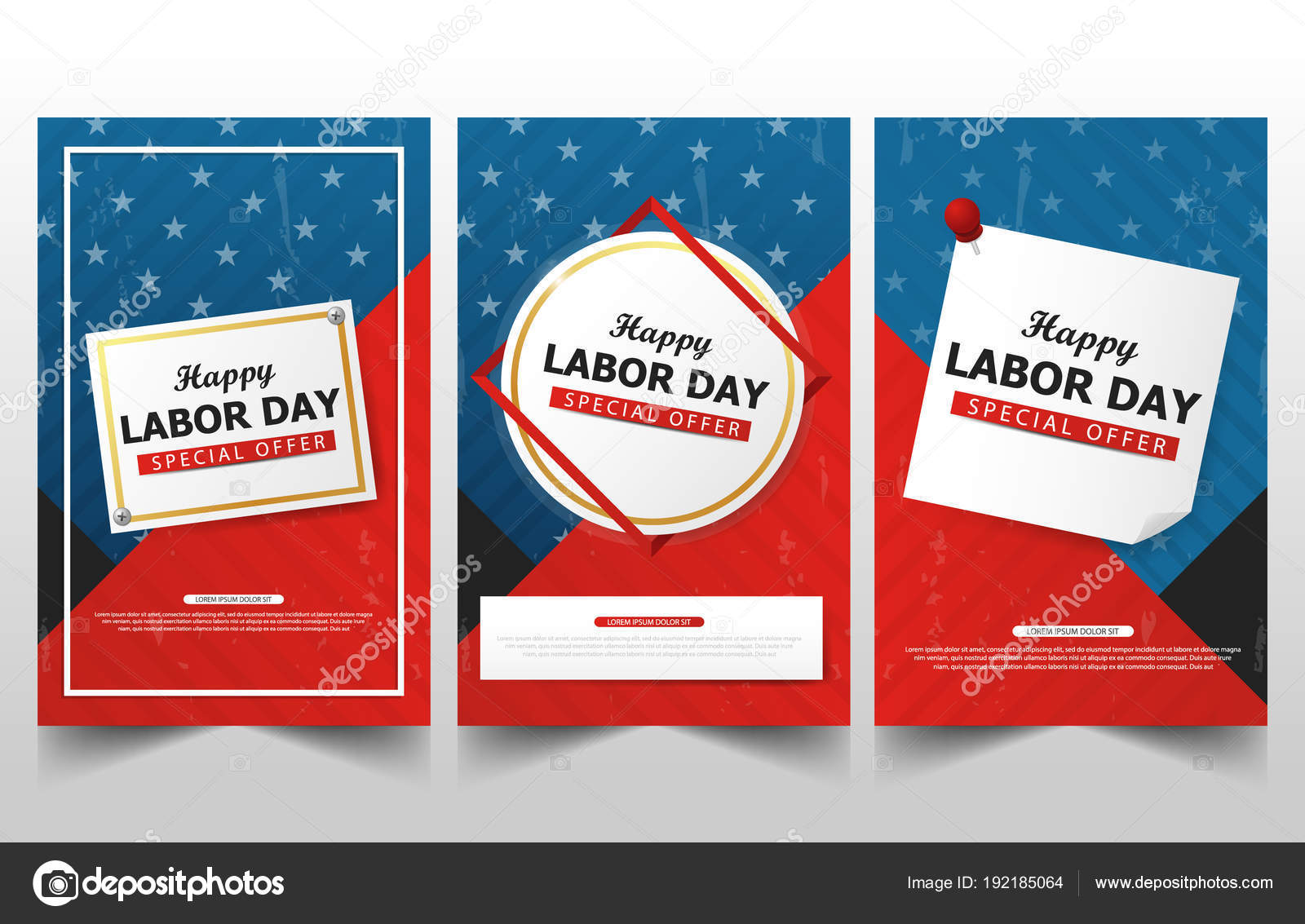 happy labor day american flag banner collections labor day flyer