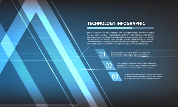 Abstrakcja Triangle Technologii Cyfrowej Infografikę Futurystyczny Struktury Elementy Tła Koncepcja — Wektor stockowy