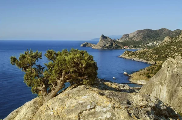 Cape Kapchik üzerinde Ceneviz kale manzarası