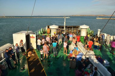 Eylül 2017. Kerç Boğazı arasında feribot ile Crimea için