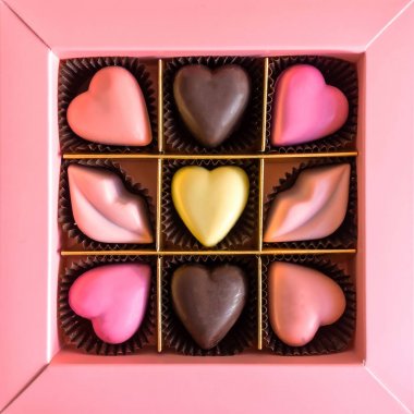 aşk çikolata seti