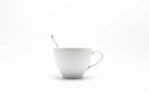 White cup coffee — Stock Photo, Image