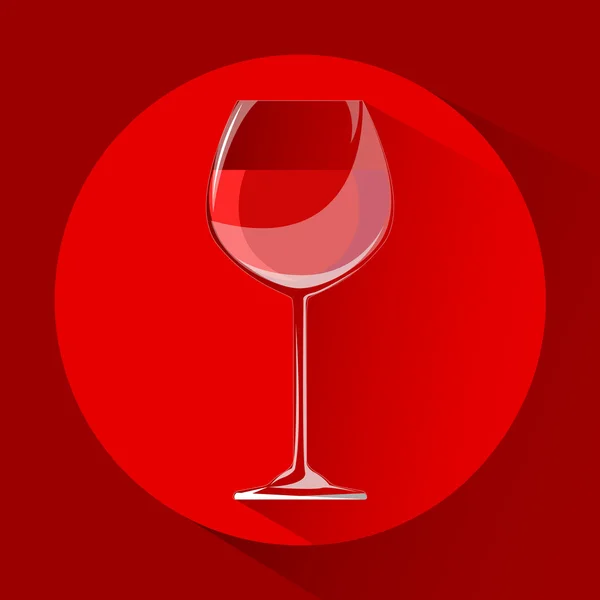 Wine glass icon. Detail for web and print design. — Stock Vector