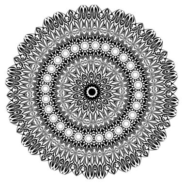 Mandala. Etnik dekoratif öğeler. Vintage dekoratif öğeler. Oryantal desen illüstrasyon. Islam, Arapça, Hint, Türk, pakistan Çin Osmanlı motifleri