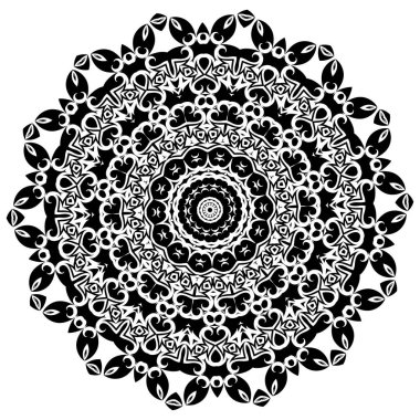 Mandala. Etnik dekoratif öğeler. Vintage dekoratif öğeler. Oryantal desen illüstrasyon. Islam, Arapça, Hint, Türk, pakistan Çin Osmanlı motifleri