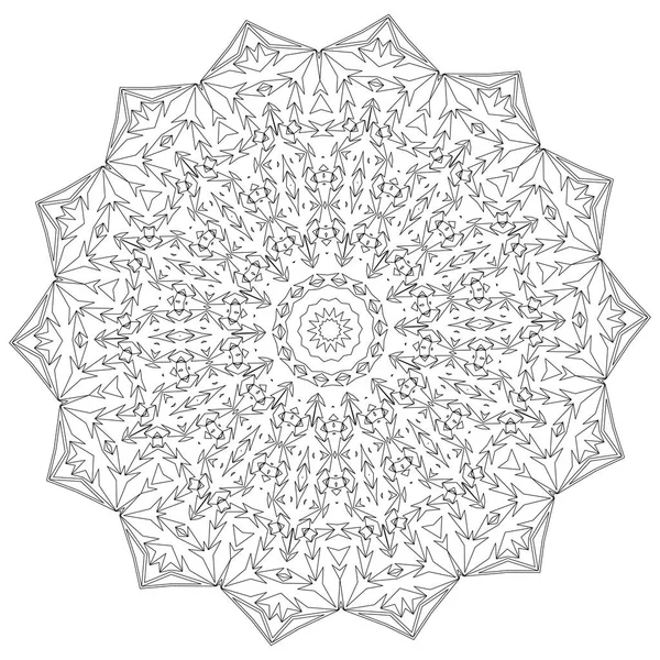 Mandala. Éléments décoratifs ethniques. Éléments décoratifs vintage. Illustration de motifs orientaux. Islam, arabe, indien, turc, pakistan motifs chinois ottoman — Image vectorielle