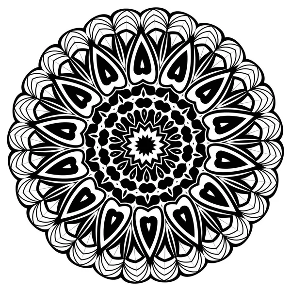 Mandala. Etnische decoratieve elementen. Vintage decoratieve elementen. Oosterse patroon illustratie. Islam, Arabic, Indian, Turks, pakistan chinese Ottomaanse motieven — Stockvector