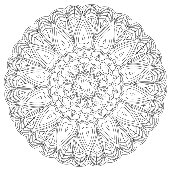 Mandala. Elementos decorativos étnicos. Elementos decorativos vintage. Ilustración de patrón oriental. Islam, árabe, indio, turco, pakistán motivos otomanos chinos — Vector de stock