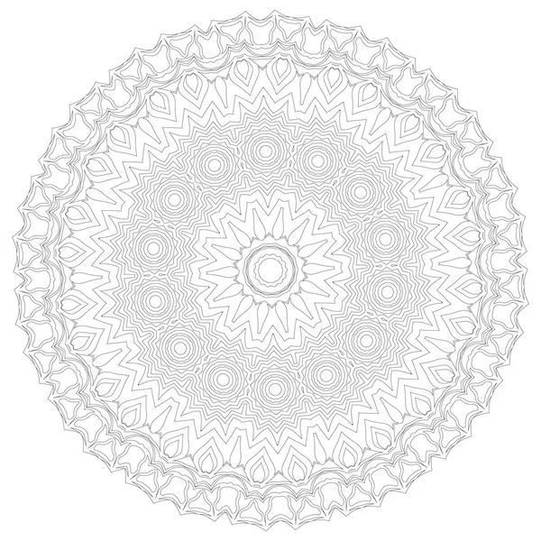 Mandala. Etnis elemen dekoratif. Elemen dekoratif klasik. Ilustrasi pola Oriental. Islam, Arab, India, Turki, pakistan motif ottoman Cina - Stok Vektor