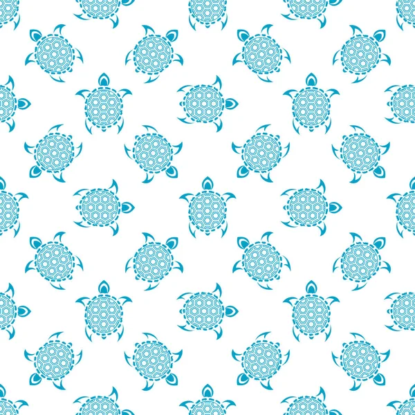 Pattern with turtles. Seamless pattern can be used for wallpaper, pattern fills, web page background,surface textures. — Stock Vector
