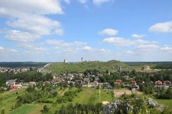 波兰斯托霍瓦附近的奥尔什丁城堡遗址. — 图库照片