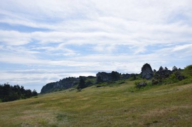 Kaya oluşumu içinde Çestohova Krakow Upload. Lehçe Jurassic Highland.