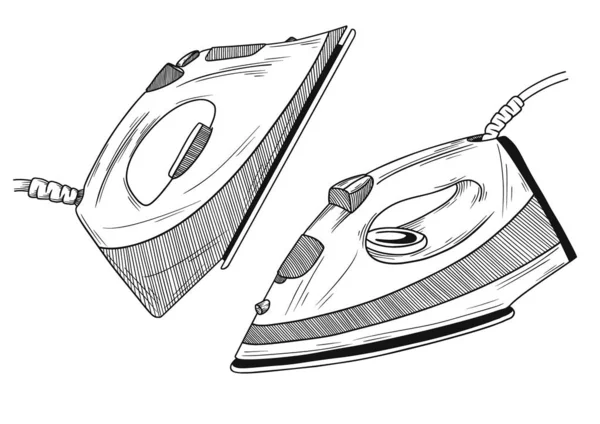 Ferro da disegno su sfondo bianco. Illustrazione vettoriale — Vettoriale Stock