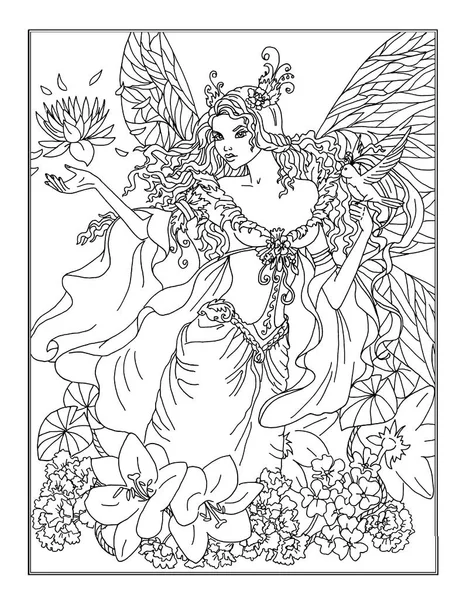 Coloring page The fairy