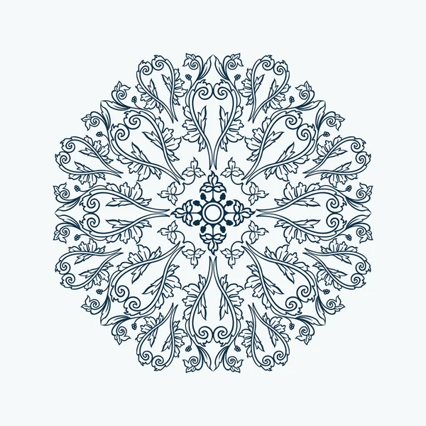 Çiçekli Dantel tarzı yuvarlak dekoratif öğe.