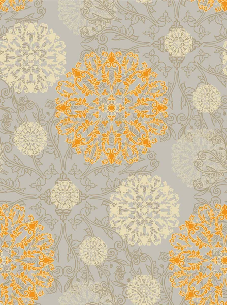 Radyal desen bitki elemanları.