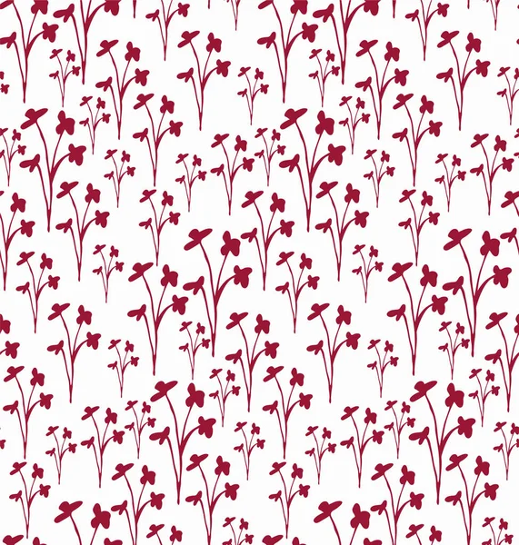 Stilize çizilmiş yaprakları ile Seamless Modeli.