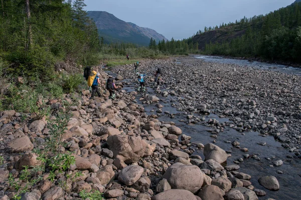 Rusya 'nın Sibirya bölgesindeki Krasnoyarsk bölgesindeki Putorana platosuna yaz aylarında seyahat edin.