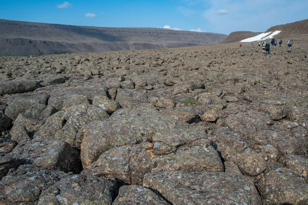 Rusya 'nın Sibirya bölgesindeki Krasnoyarsk bölgesindeki Putorana platosuna yaz aylarında seyahat edin.