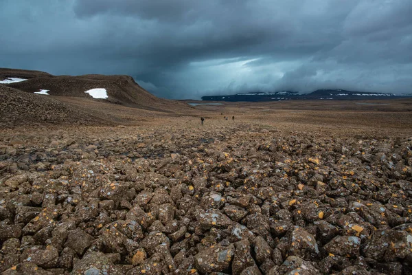 Rusya 'nın Sibirya bölgesindeki Krasnoyarsk bölgesindeki Putorana platosuna yaz aylarında seyahat edin.