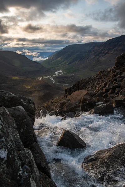 Voyage Sur Plateau Putorana Dans Territoire Krasnoïarsk Sibérie Russie Été — Photo