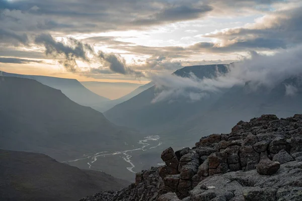 Sommer Auf Das Putorana Plateau Der Region Krasnojarsk Sibirien Russland — Stockfoto