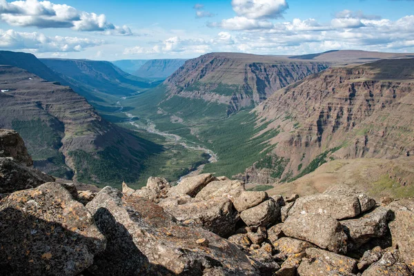 Viaje Para Planalto Putorana Território Krasnoyarsk Sibéria Rússia Verão — Fotografia de Stock