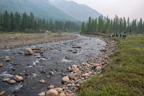 Rusya 'nın Sibirya bölgesindeki Krasnoyarsk bölgesindeki Putorana platosuna yaz aylarında seyahat edin.