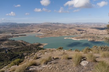 Guadalhorce rezervuar Guadalteba veya El Chorro, Malaga