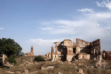 İspanyol iç savaşı bombalanmasından sonra Belchite terk edilmiş şehri
