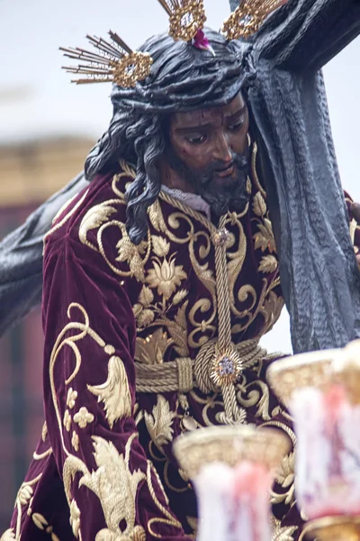 Passo mistero della fratellanza della speranza di Triana, Pasqua a Siviglia — Foto Stock