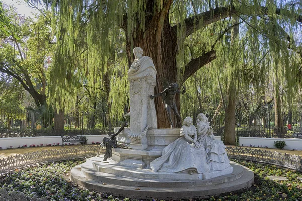 Monumento Dedicado Poeta Gustavo Adolfo Becquer Nació Ciudad Sevilla — Foto de Stock