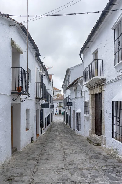 Strade Tipiche Andaluse Del Comune Grazalema Provincia Cadice — Foto Stock