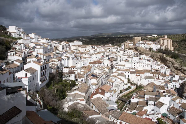 White villages of the province of Cadiz, Setenil de las Bodegas — Stock Photo, Image