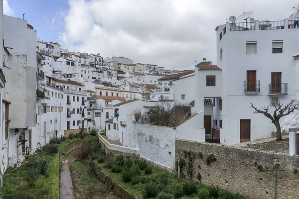 White villages of the province of Cadiz, Setenil de las Bodegas — Stock Photo, Image