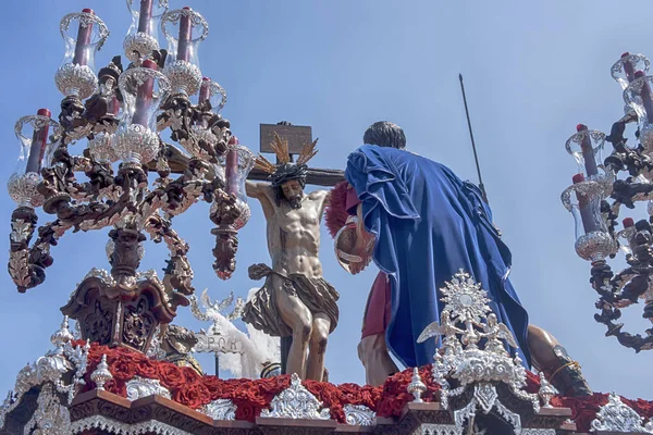 Christ Distress Brotherhood Cerro Del Guila Holy Week Seville — Stock Photo, Image