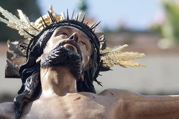 Christus Der Bruderschaft Der Erhöhung Karwoche Sevilla — Stockfoto