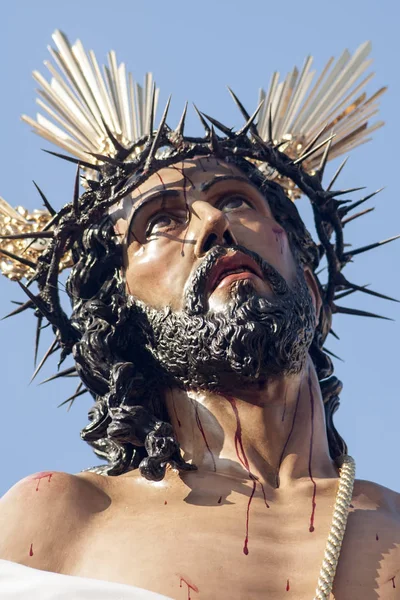 Jezus odarty z szat, Wielkanoc w Sewilli — Zdjęcie stockowe