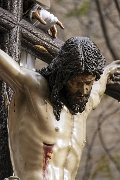 Pase misterio de la Hermandad de la Trinidad, Semana Santa de Sevilla — Foto de Stock