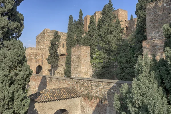 Monumentos en Andalucía, la Alcazaba de Málaga — Foto de Stock