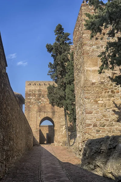 Denkmäler in Andalusien, die Alcazaba von Malaga — Stockfoto