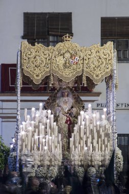 Virgin grace kardeşlik ve san roque, kutsal hafta Seville umudu