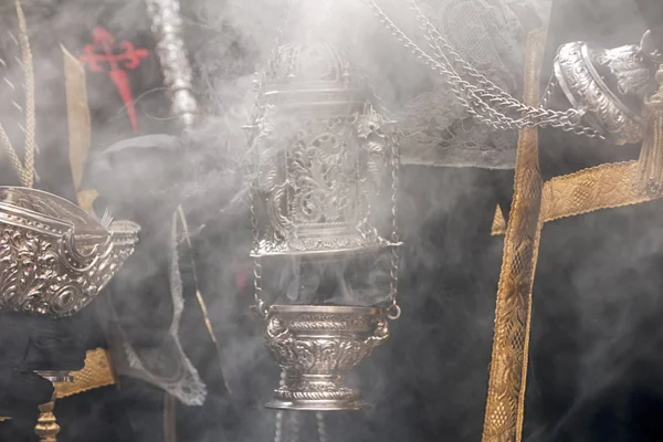 Semana Santa Sevilha Incenso — Fotografia de Stock